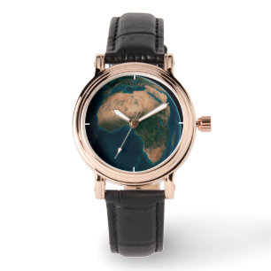Volle aarde vanuit de ruimte boven het Afrikaanse  Horloge