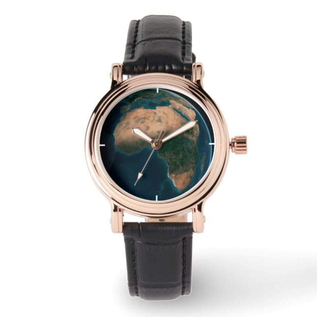 Volle aarde vanuit de ruimte boven het Afrikaanse  Horloge (Voorkant)