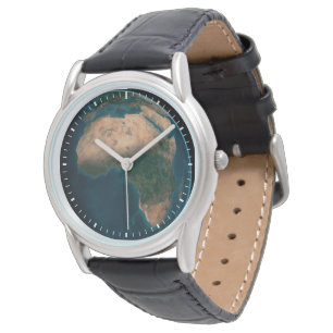 Volle aarde vanuit de ruimte boven het Afrikaanse  Horloge