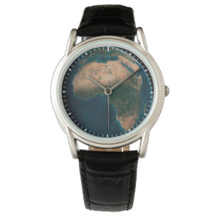 Volle aarde vanuit de ruimte boven het Afrikaanse  Horloge