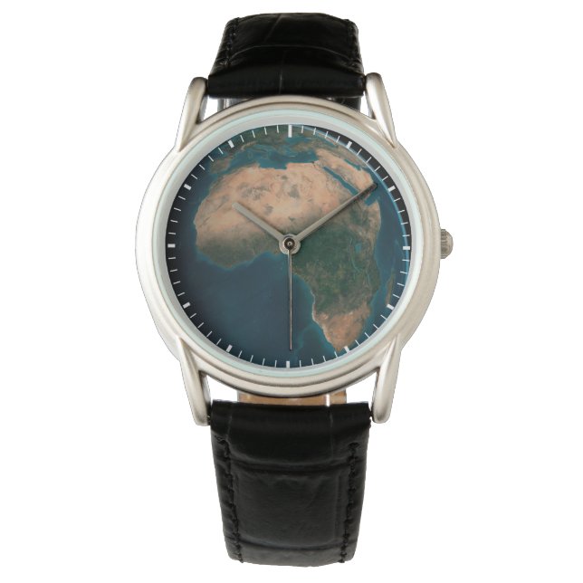 Volle aarde vanuit de ruimte boven het Afrikaanse  Horloge (Voorkant)