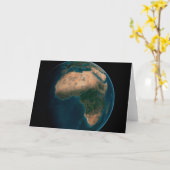 Volle aarde vanuit de ruimte boven het Afrikaanse  Kaart (Gele Bloem)