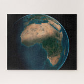 Volle aarde vanuit de ruimte boven het Afrikaanse  Legpuzzel (Horizontaal)