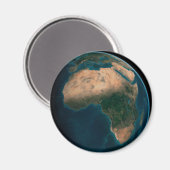 Volle aarde vanuit de ruimte boven het Afrikaanse Magneet (Voorkant / Achterkant)
