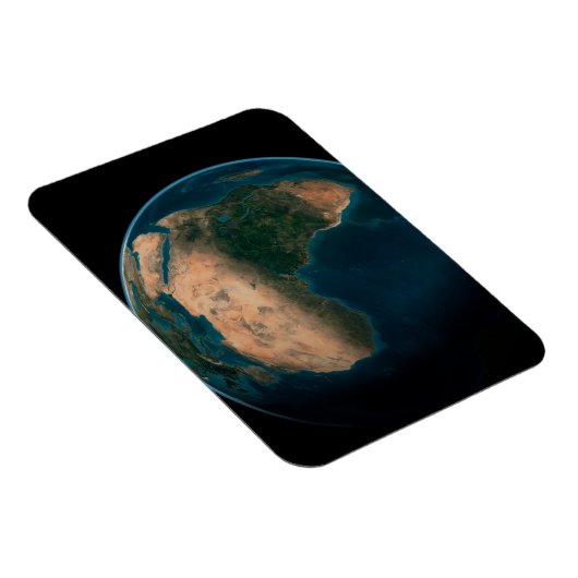 Volle aarde vanuit de ruimte boven het Afrikaanse  Magneet (Rechterzijde)