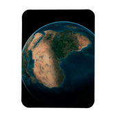 Volle aarde vanuit de ruimte boven het Afrikaanse  Magneet (Verticaal)