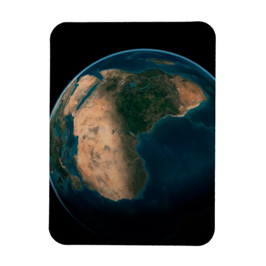 Volle aarde vanuit de ruimte boven het Afrikaanse  Magneet (Verticaal)