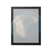 Volle aarde vanuit de ruimte boven het Afrikaanse  Notitieblok (Linkerzijde)