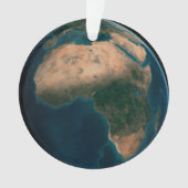 Volle aarde vanuit de ruimte boven het Afrikaanse  Ornament (voorkant)