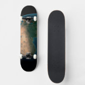 Volle aarde vanuit de ruimte boven het Afrikaanse  Persoonlijk Skateboard (Voorkant)