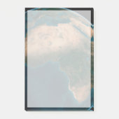Volle aarde vanuit de ruimte boven het Afrikaanse Post-it® Notes (Voorkant)