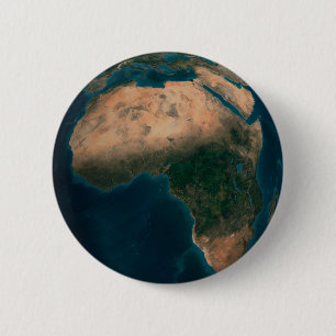 Volle aarde vanuit de ruimte boven het Afrikaanse Ronde Button 5,7 Cm