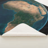 Volle aarde vanuit de ruimte boven het Afrikaanse  Sherpa Deken (3/4)