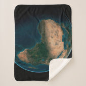 Volle aarde vanuit de ruimte boven het Afrikaanse  Sherpa Deken (Voorkant)