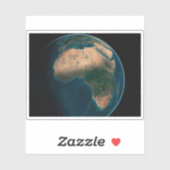 Volle aarde vanuit de ruimte boven het Afrikaanse  Sticker (Vel)