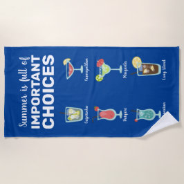 Volle belangrijke keuzes: Summer Cocktails Strandlaken