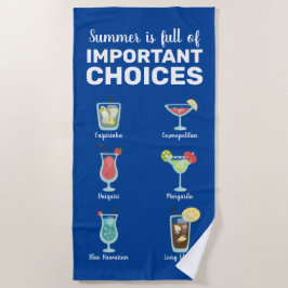 Volle belangrijke keuzes: Summer Cocktails Strandlaken