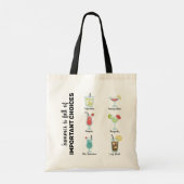 Volle belangrijke keuzes: Summer Cocktails Tote Bag (Achterkant)