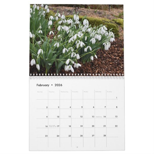 Volle bloei 2025 kalender tweepagina medium (Feb 2026)