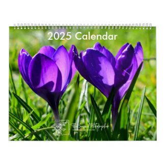 Volle Bloom 2025 Kalender twee pagina's groot