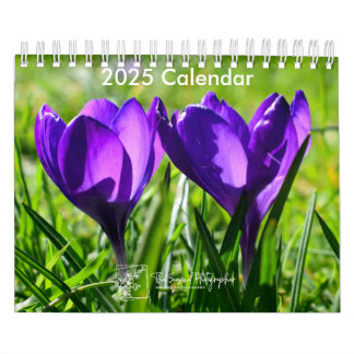 Volle Bloom 2025 Kalender twee pagina's klein