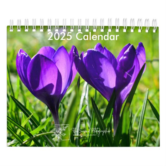Volle Bloom 2025 Kalender twee pagina's klein (Hoes)