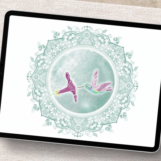 Volle-Flower Moon | May Moon Illustratie Poster