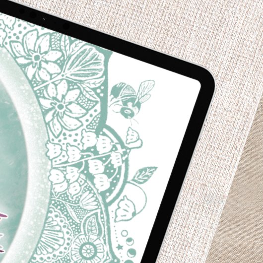 Volle-Flower Moon | May Moon Illustratie Poster