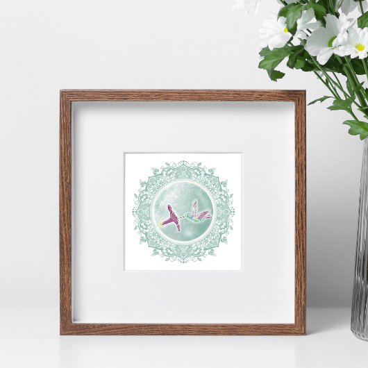 Volle-Flower Moon | May Moon Illustratie Poster