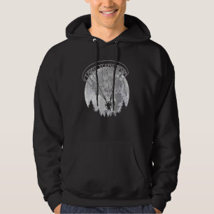 Volle maan aangedreven paraglider Paramotor Pilot Hoodie