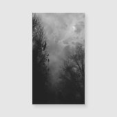 Volle maan achtervolgt lucht met raven magnetische (Voorkant)