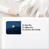 Volle maan Adresnaam Etiketten op maat (Insitu)