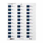 Volle maan Adresnaam Etiketten op maat (Full Sheet)