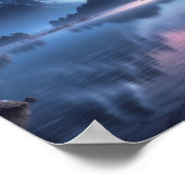 Volle Maan Art Night Sky Poster Art (Hoek)