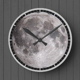 Volle Maan Astronomie Beeld Ronde Klok