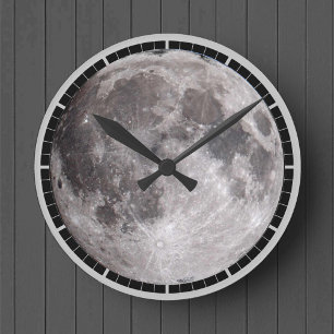 Volle Maan Astronomie Beeld Ronde Klok