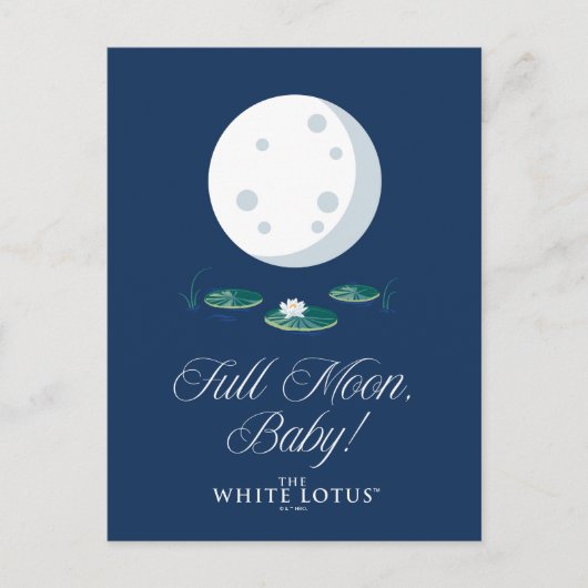 Volle Maan, Baby! - De witte lotus Briefkaart (Voorkant)
