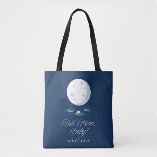 Volle Maan, Baby! - De witte lotus Tote Bag (Voorkant)