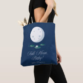 Volle Maan, Baby! - De witte lotus Tote Bag (Dichtbij)