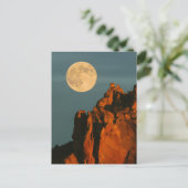 Volle Maan | Basaltkliffen Smith Rock State Park Briefkaart (Staand voorkant)
