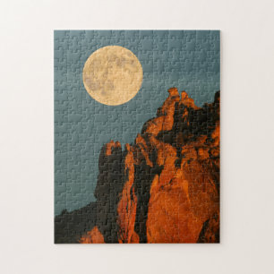 Volle Maan   Basaltkliffen Smith Rock State Park Legpuzzel