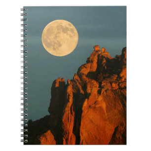 Volle Maan   Basaltkliffen Smith Rock State Park Notitieboek