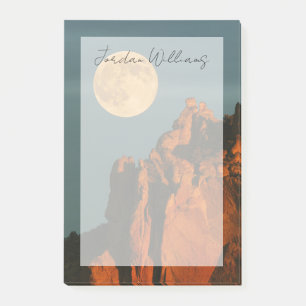 Volle Maan Basaltkliffen Smith Rock State Park Post-it® Notes