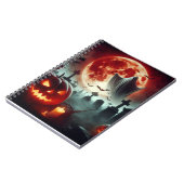 Volle maan, begraafplaats, vliegende geest. notitieboek (Linkerzijde)