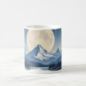 Volle Maan Berglandschap Sweatshirt Koffiemok (Center)