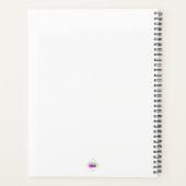 Volle Maan Blauwe Berg Dag Planner (Achterkant)