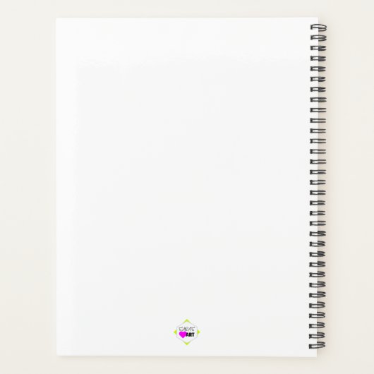 Volle Maan Blauwe Berg Dag Planner (Achterkant)