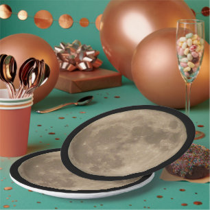 Volle Maan Borden Super Maan Feest Papieren Borden Bordje
