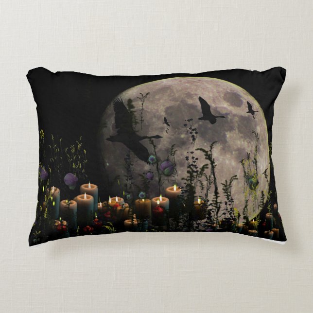 Volle Maan botanicals kaars Accent Kussen (Voorkant)