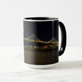 Volle maan boven de Bay Bridge Mok (Voorkant rechts)